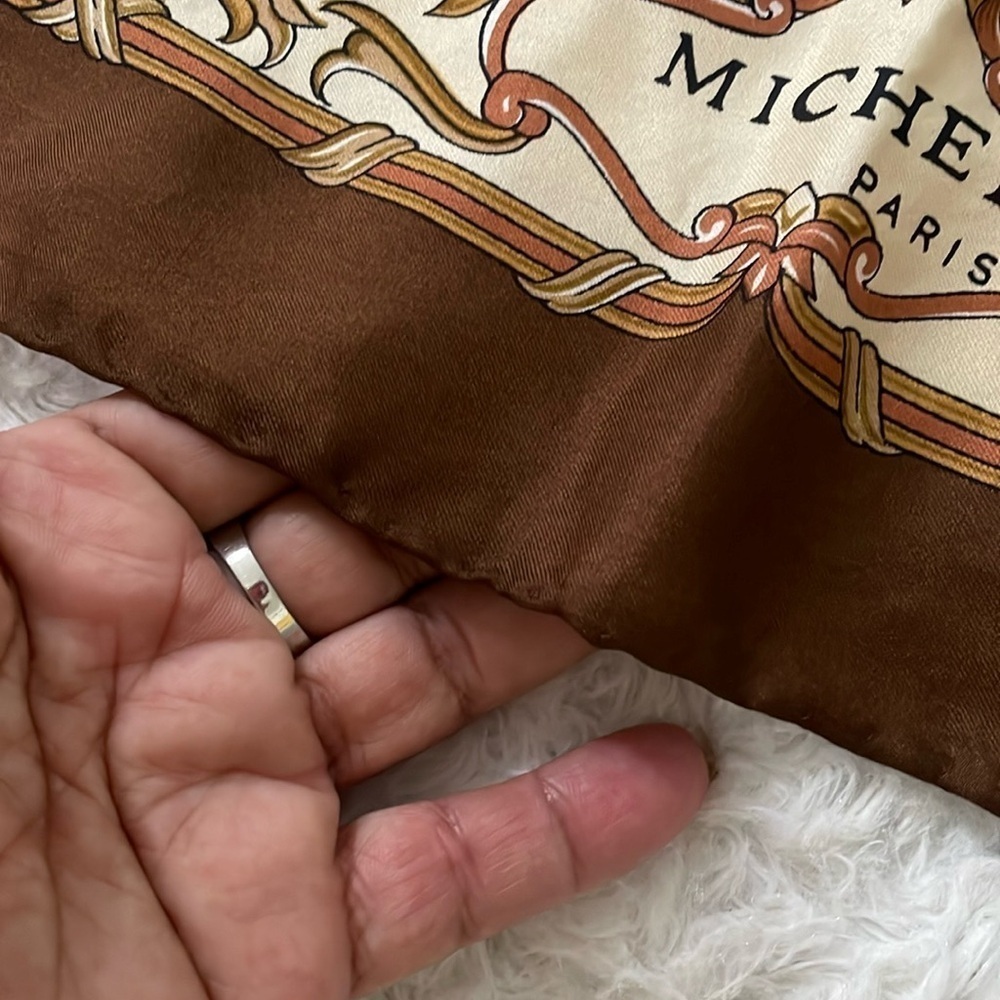 Michele Paris Brown and Cream Scarf - Picture 4 of 13